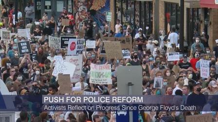 Video thumbnail: Chicago Tonight: Black Voices Activists on Police Reform Since Killing of George Floyd