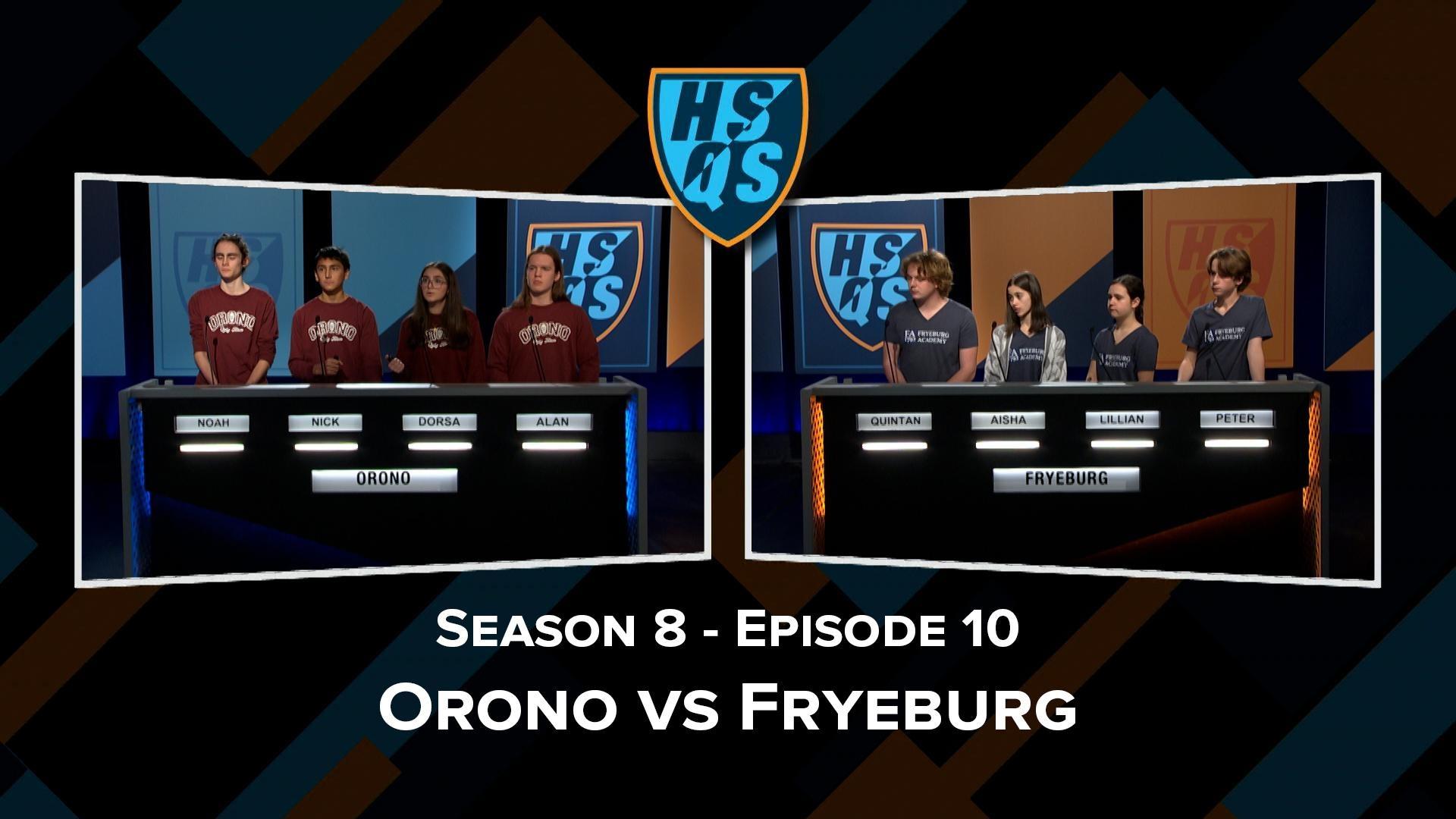 High School Quiz Show: Maine Fryeburg Orono Season