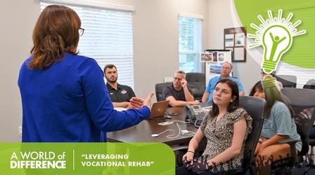 Video thumbnail: A World of Difference Leveraging Vocational Rehabilitation for College