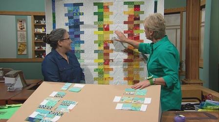 Video thumbnail: Sewing With Nancy Rainbow Quilts for Scrap Lovers - Part 1
