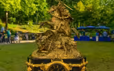 Appraisal: French Figural Clock, ca. 1850