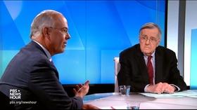 Video thumbnail: PBS NewsHour Shields and Brooks on leadership in a time of crisis