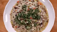 Hoppin' John Risotto with Collard Pesto | Kitchen Recipe