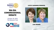 WA-5th CONGRESSIONAL DEBATE at SPOKANE 21 ROTARYCLUB