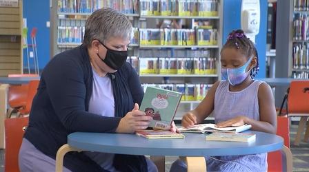 Video thumbnail: Learning to Read Have an Adventure at the Library | Learning to Read | NPT3