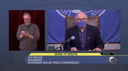 Video thumbnail: Northwest Now Digital First Inslee Phase 3 Reopening Press Conference