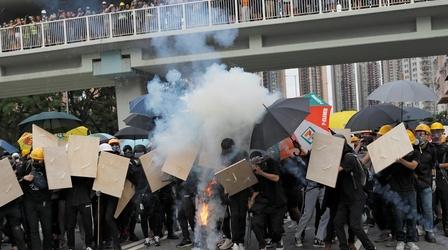 Video thumbnail: PBS NewsHour Biometric data becomes new weapon in Hong Kong protests