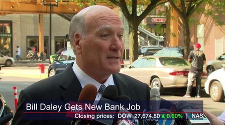 Video thumbnail: Chicago Tonight Crain’s Headlines: Bill Daley Lands at Wells Fargo Bank