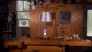 Resin Cast Turned Lamp