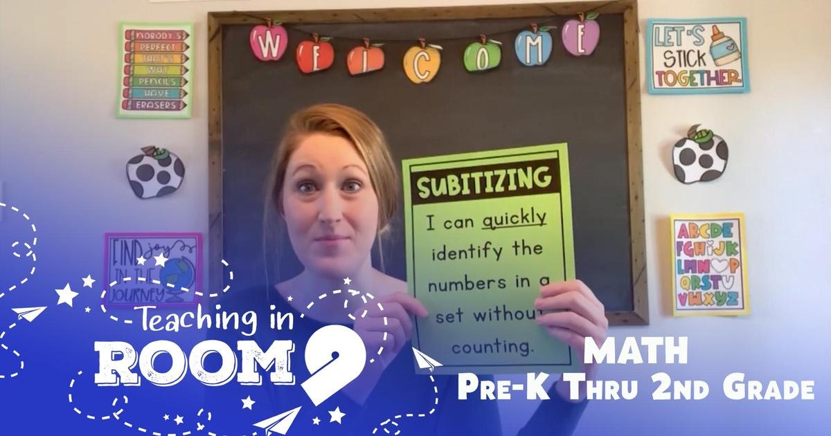 Teaching in room 9 | representing objects with a written number | prek-2nd math