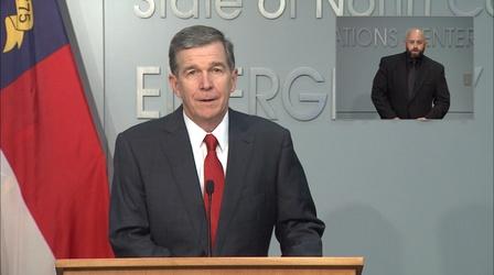 Video thumbnail: NC Emergency Management and Weather 09/01/20 Governor Cooper Briefing (English)