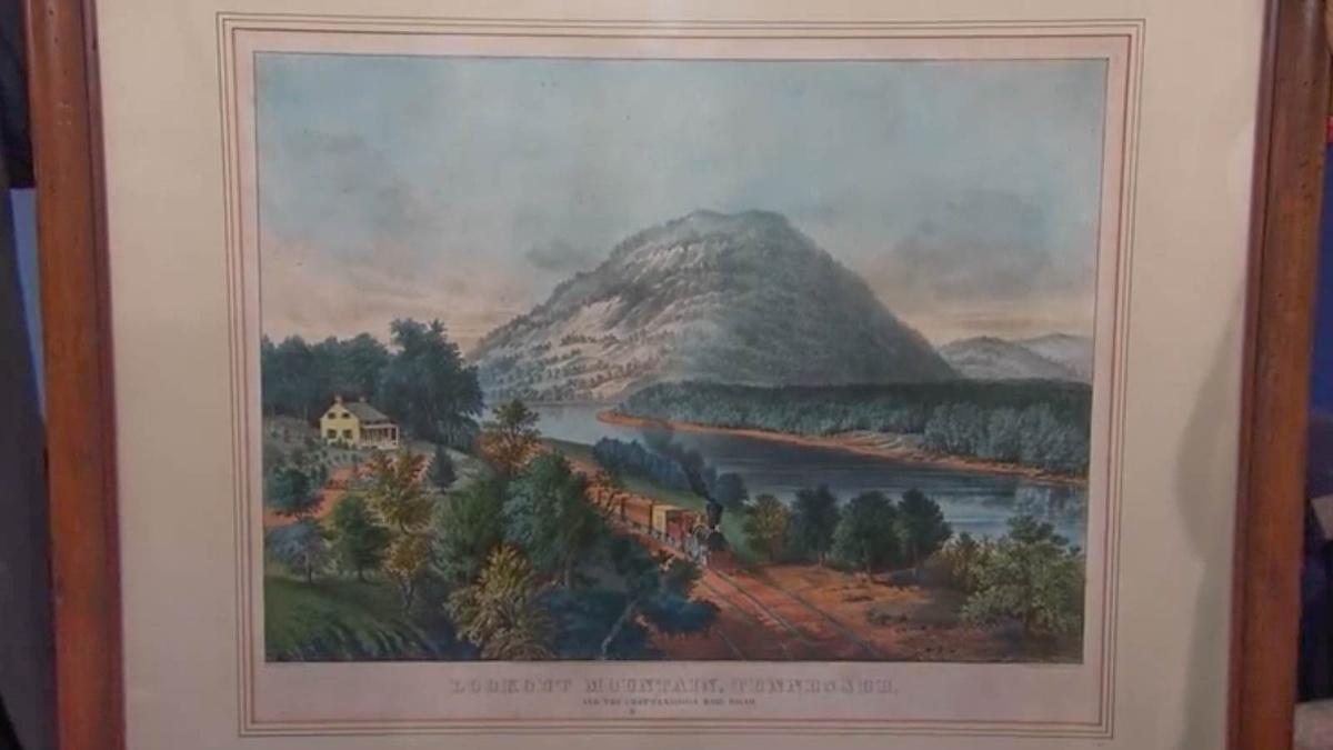 Appraisal 1866 Currier & Ives Lookout Mountain Lithograph Antiques