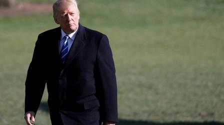 Video thumbnail: PBS NewsHour At White House, talk of China tariffs, Russian sanctions