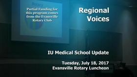 Video thumbnail: Evansville Rotary Club Regional Voices: IU Medical School Update