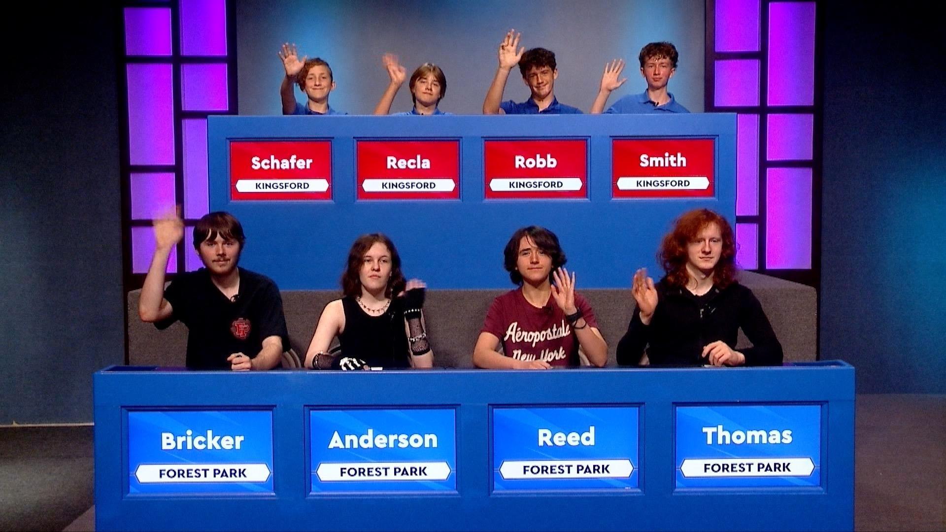 Kingsford meets Forest Park in this preliminary round of WNMU-TV's quiz tournament.