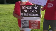 Nurses protest over negotiations with Hackensack Meridian