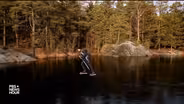 When a skater bends thin ice, this frozen lake sings
