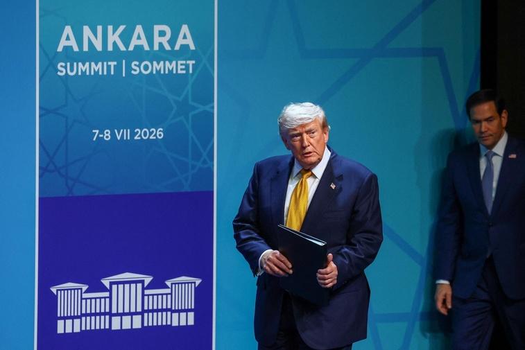 European officials on challenges of Trump's foreign policy Poster
