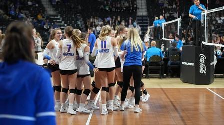 Video thumbnail: High School Activities 2021 B Volleyball | Warner vs. Faulkton Area