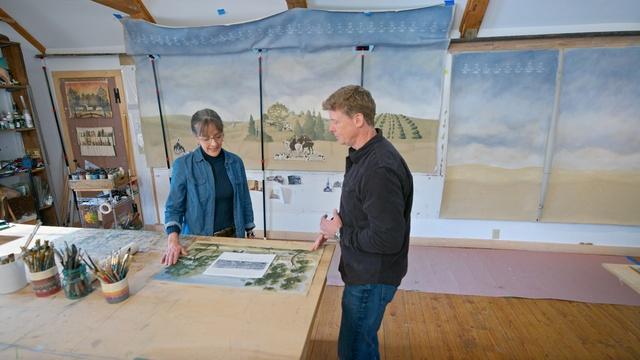 E25 | Westford Historic Renovation | Mural on the Wall