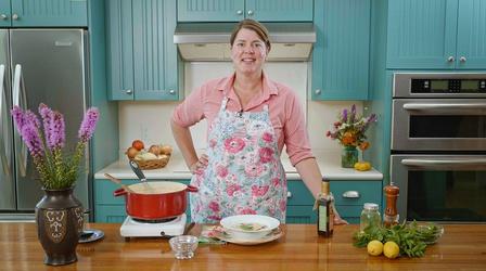 Video thumbnail: Around the Farm Table Cooking with Inga: Corn Chowder with Pumpkin Seed Oil