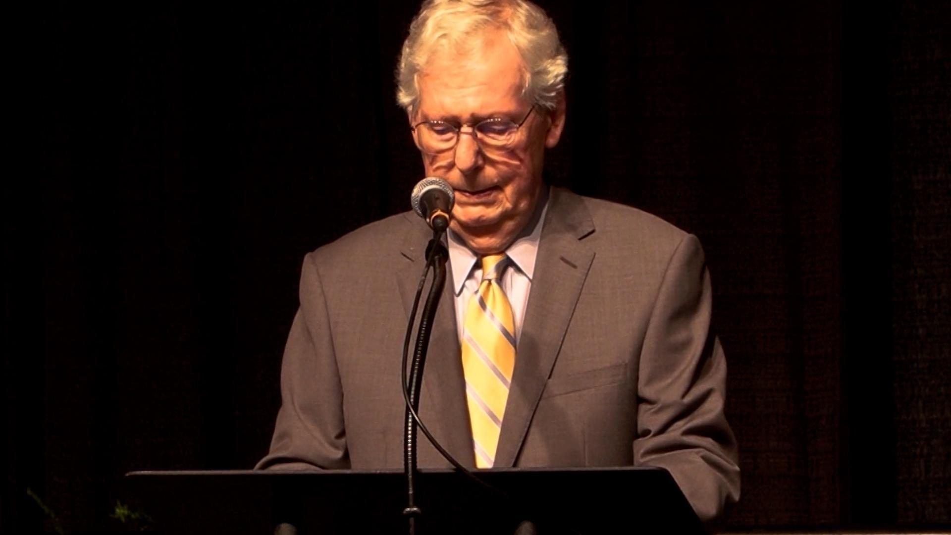 Senator Mitch McConnell "All Good" After Fall