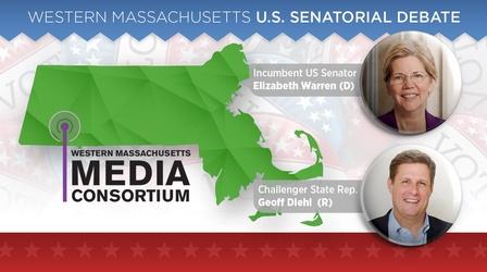Video thumbnail: Connecting Point 2018 Senatorial Debate (Elizabeth Warren-Geoff Diehl)