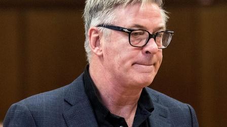 Video thumbnail: PBS NewsHour Baldwin faces manslaughter charges for movie set shooting