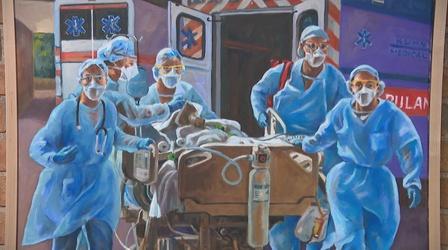 Video thumbnail: Chicago Tonight Art Exhibition Highlights Work of First Responders