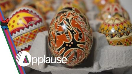 Video thumbnail: Applause Applause April 15, 2022: Ukrainian Eggs, Purple Elephant