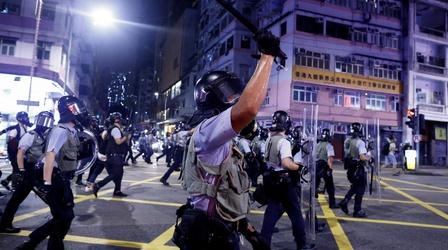Video thumbnail: PBS NewsHour Amid unrest, China builds up forces on Hong Kong border