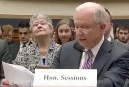Attorney General Jeff Sessions testifies on Capitol Hill