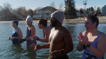 Video thumbnail: America Outdoors with Baratunde Thurston Jumping in with Ice Mermaids