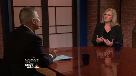 Video thumbnail: Caucus: New Jersey CUC: Helen Le Frois; Gov. Jim McGreevey; Michelle Peterson
