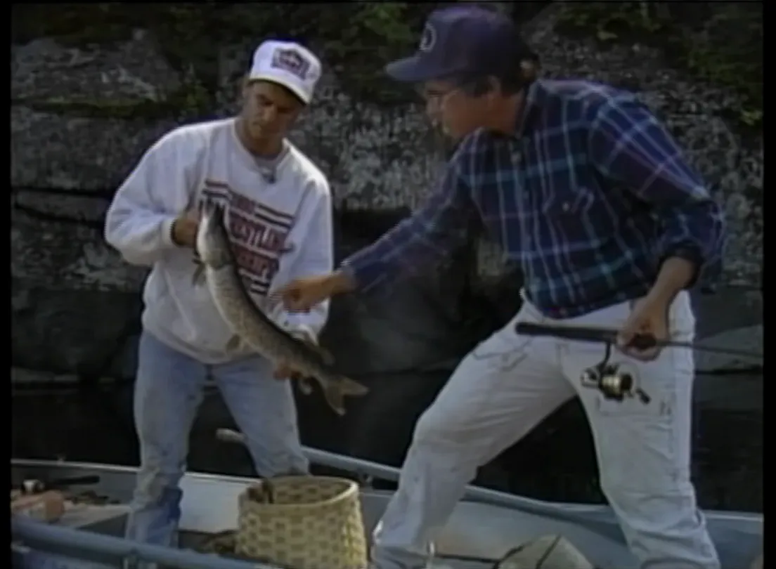 Rocky Wrestles Some Bass