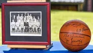 Appraisal: 1956-1958 Celtics Team-signed Photo & Basketball