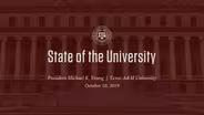 2019 State of the University Address