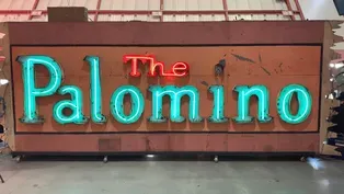 A Flashing Palomino sign