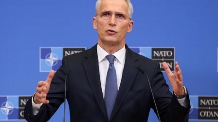 Video thumbnail: PBS NewsHour NATO Secretary-General Stoltenberg on the war in Ukraine