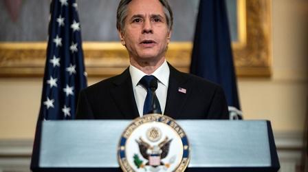 Video thumbnail: PBS NewsHour Blinken on Biden administration's foreign policy priorities