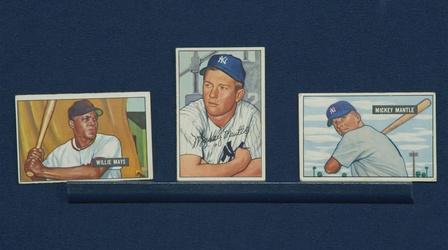 Video thumbnail: Antiques Roadshow Appraisal: 1951&1952 Willie Mays & Mickey Mantle Cards