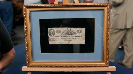 Video thumbnail: Antiques Roadshow Appraisal: 1862 Inscribed Confederate Currency