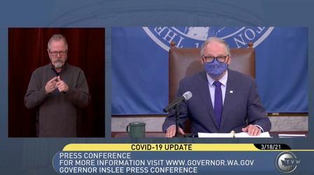 Video thumbnail: Northwest Now Digital First Governor Inslee On Violence Against Asian Americans