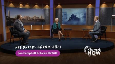 Video thumbnail: New York NOW Reporters Roundtable: Karen DeWitt, Jon Campbell, Gun Crime
