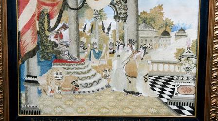 Appraisal: 1819 Philadelphia School Girl Silk Embroidered...
