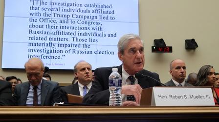 Video thumbnail: PBS NewsHour 2 former DOJ officials on takeaways from Mueller's testimony