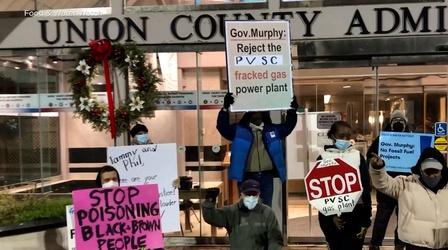 Protestors urge to stop power plant construction in Newark