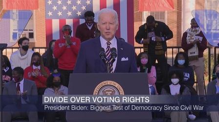 Video thumbnail: Chicago Tonight: Black Voices Two Bills Setting Nationwide Voting Rights Standards Stalled