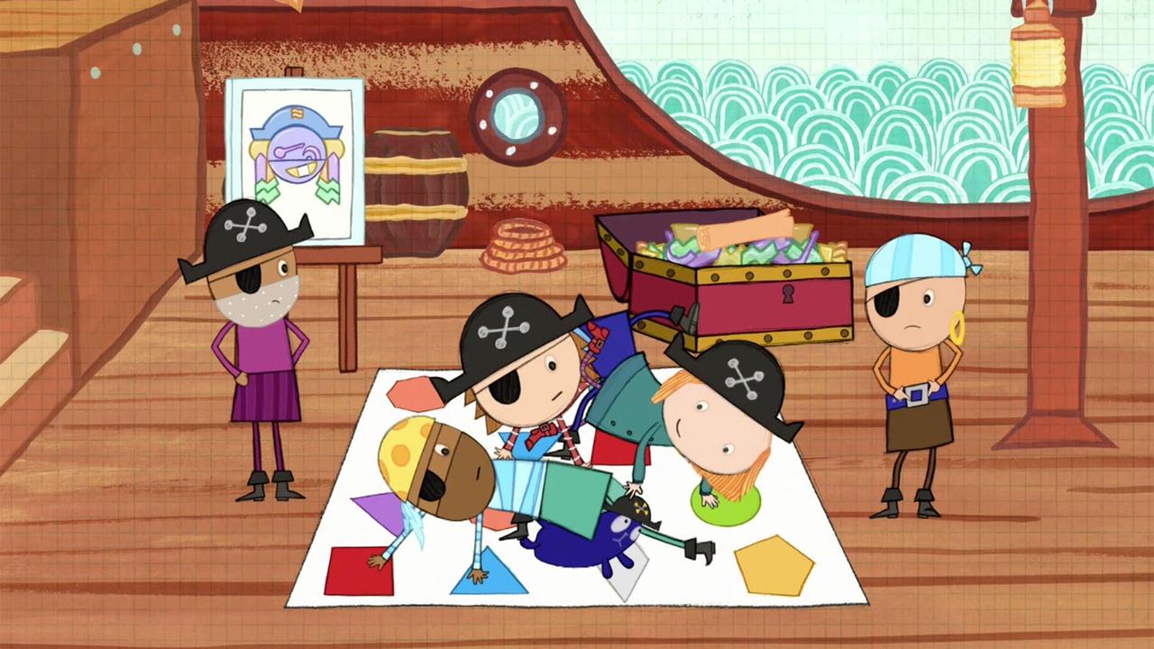 Peg + Cat The Pirate Puzzle Problem; The Scrap of Map Problem On