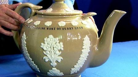 Video thumbnail: Antiques Roadshow Appraisal: English Drabware Punch Pot, ca. 1925